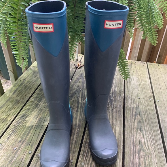 Hunter Shoes - Hunter Gray Original Tall Dazzle Rainboot